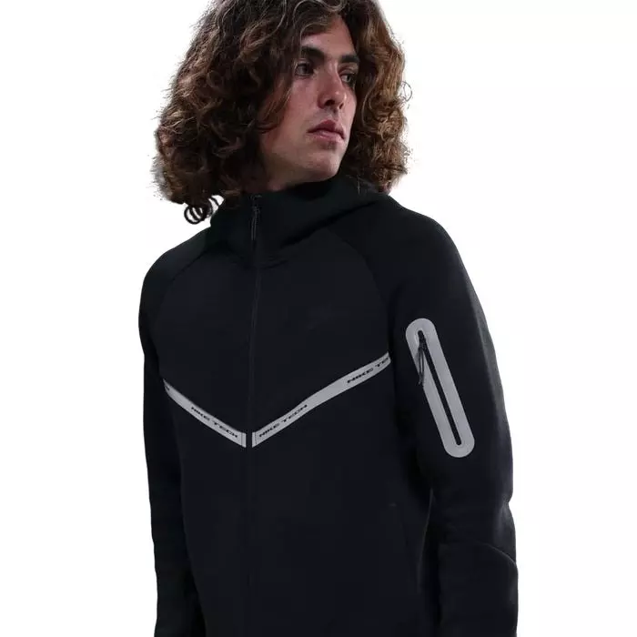 Nike Men's Tech Full-Zip Fleece Windrunner Jacket with Reflective